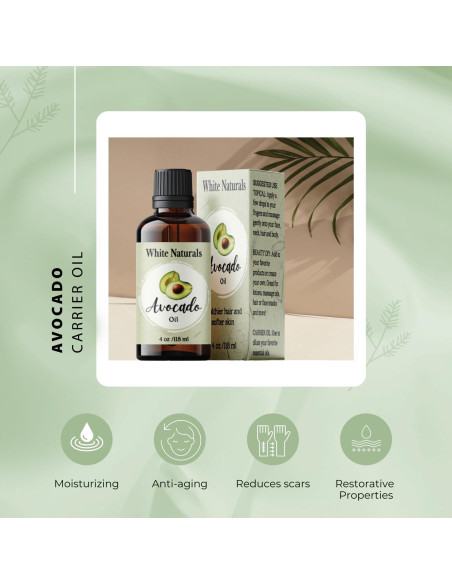 Aceite de Aguacate Orgánico Virgen 118ml - White Naturals