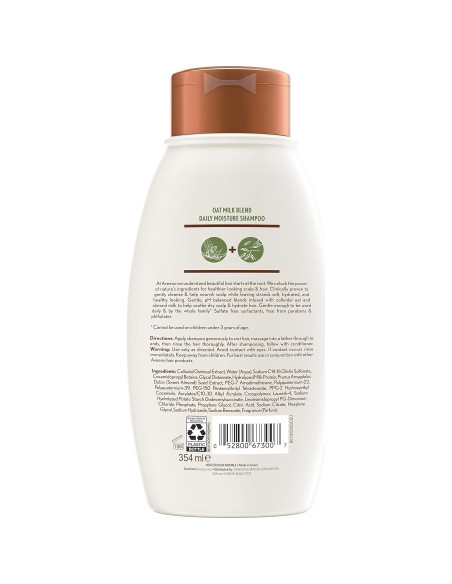 Champú Aveeno Hidratante 354 ml Sin Sulfatos y Parabenos
