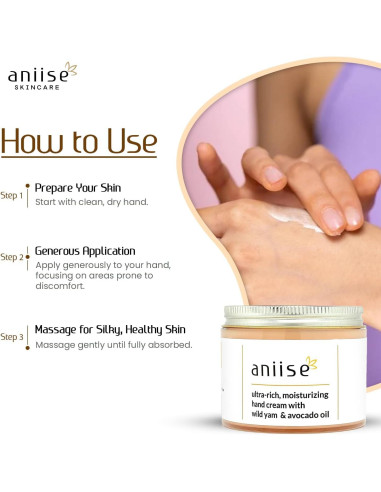 Crema Hidratante para Manos Aniise con Ñame Silvestre 113 g