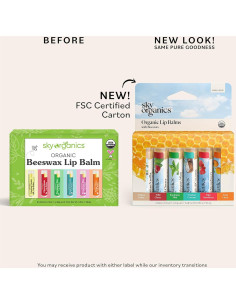 Balsamos Labiales Orgánicos Sky Organics 6 Sabores 6pk 2