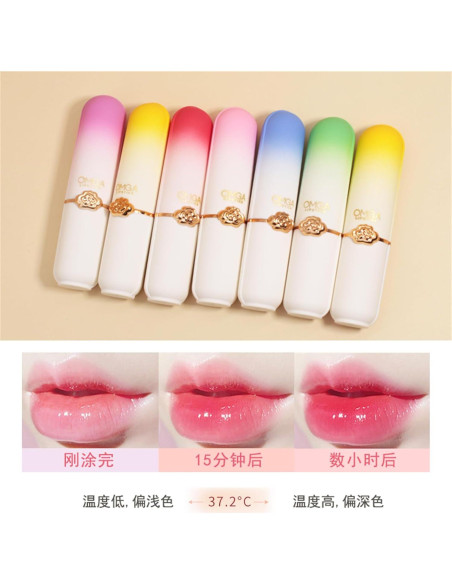 Set de 6 Pintalabios de Gel Bonnie Choice - Durazno, Aloe Vera, Fresa, Arándano, Aguacate, Uva