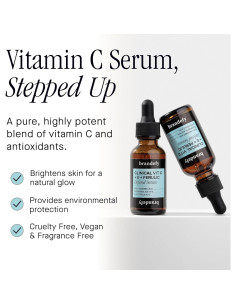 Suero Facial Vitamina C Brandefy 15% Antienvejecimiento 28g 2