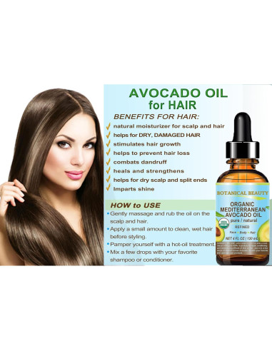 Aceite de Aguacate 100% Puro Belleza Botánica 120 ml