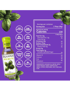 Aderezo BRIANNAS Vinagreta de Hierbas con Aceite de Aguacate 296 ml 2