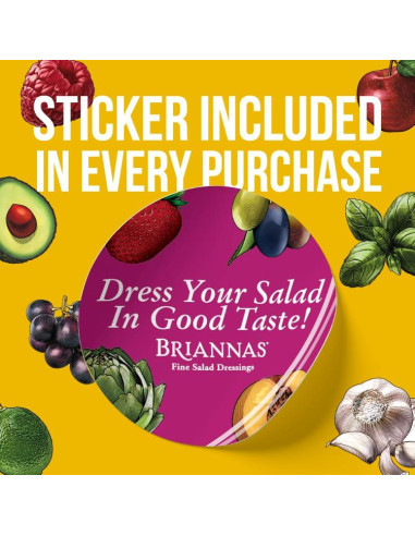 Aderezo BRIANNAS Vinagreta de Hierbas con Aceite de Aguacate 296 ml