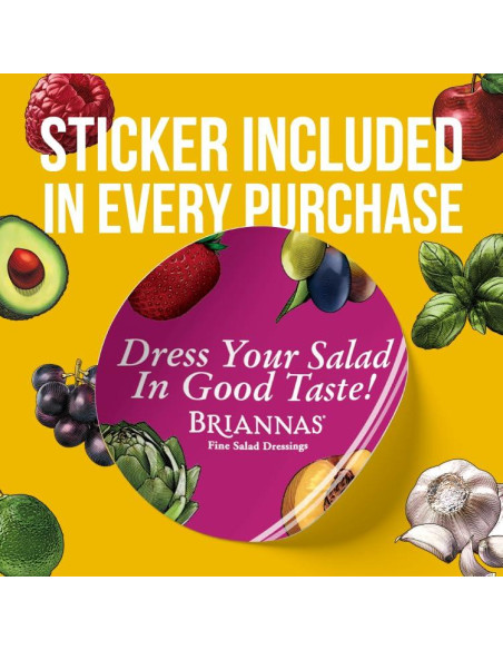 Aderezo BRIANNAS Vinagreta de Hierbas con Aceite de Aguacate 296 ml