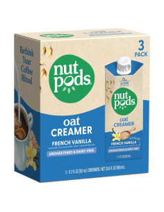 Crema de Avena Sin Azúcar Nutpods - 3 Paquetes de 330ml