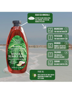 Baño de Burbujas Crystalline 1000 ml - Cañamo y Lima de Coco 2