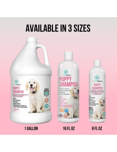 Champú para Cachorros PET CARE Sciences 1 Galón Sin Lloros