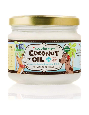 Aceite de Coco Virgen Orgánico CocoTherapy 227g para Perros