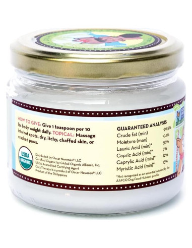 Aceite de Coco Virgen Orgánico CocoTherapy 227g para Perros