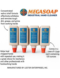 Limpiador de Manos Industrial MegaSoap 3.78L - Cáscara de Nuez 2