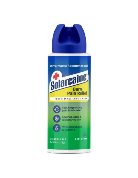 Solarcaine Spray Aloe 113g - Alivio Quemaduras con Lidocaína