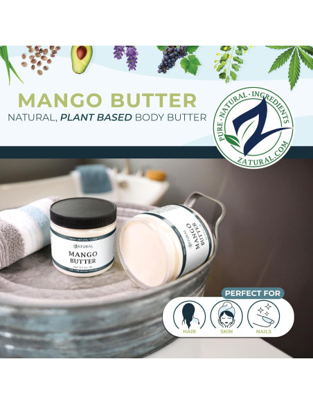Mantequilla de Mango Zatural 100% Pura Prensada en Frío 480g