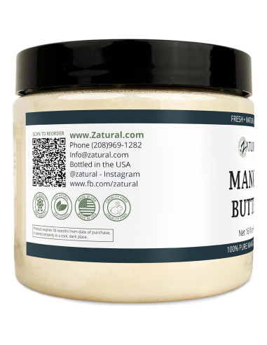 Mantequilla de Mango Zatural 100% Pura Prensada en Frío 480g