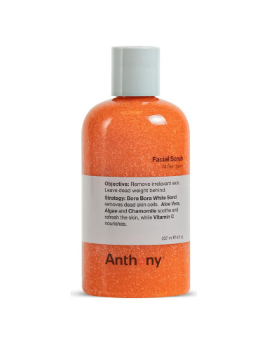 Exfoliante Facial Anthony 236.6 ml - Limpiador para Hombres con Vitamina C y Aloe