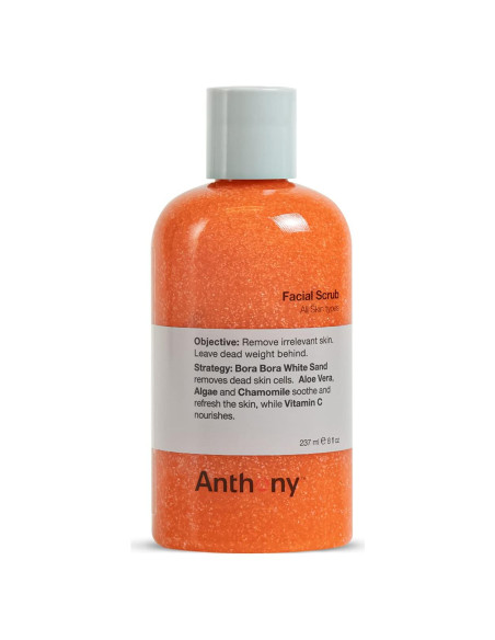 Exfoliante Facial Anthony 236.6 ml - Limpiador para Hombres con Vitamina C y Aloe