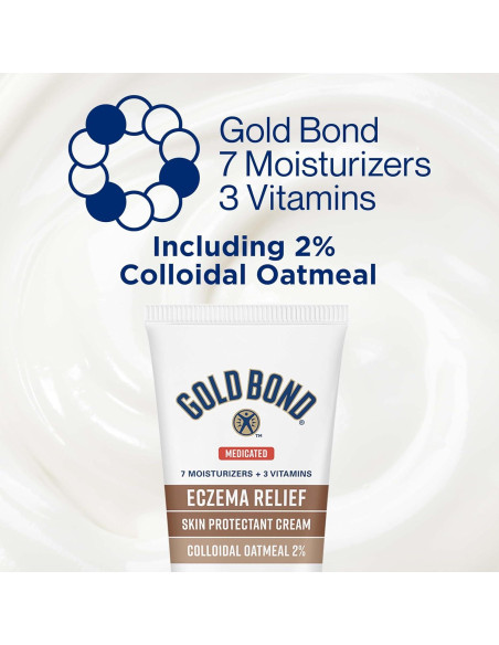 Crema Gold Bond Medicada Alivio Eczema 226.8 g 2% Avena Coloidal