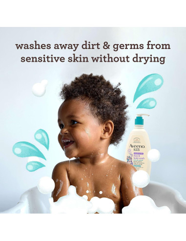 Jabón Facial y Corporal Aveeno Niños 532 ml Piel Sensible