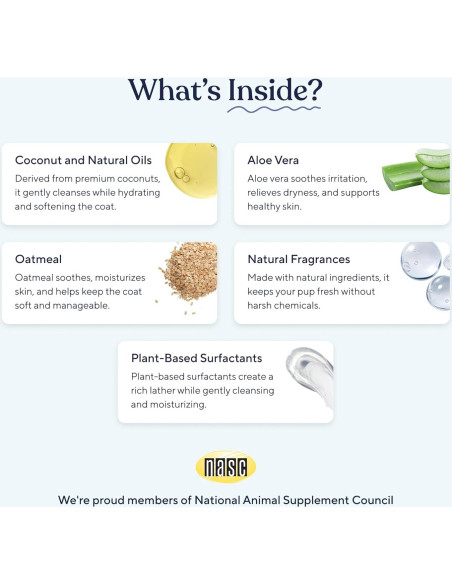 Champú y Acondicionador Pawfy para Perros 5 en 1 - Piel Sensible