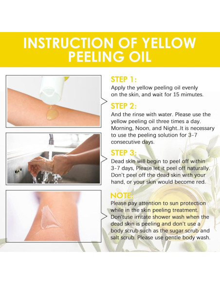 Aceite Amarillo Exfoliante Corporal Fuerte 109.84 ml