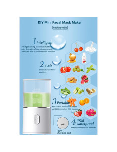 Máquina para hacer mascarillas faciales WAONIQ recargable 2