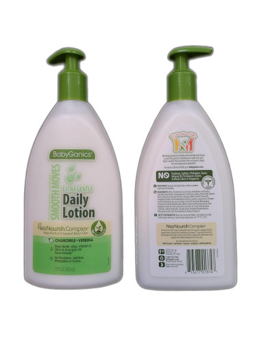 Loción Diaria Babyganics Manzanilla Verbena 482g 2 Paquetes