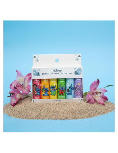 Bálsamo Labial Disney Stitch Basin - 6 Sabores Tropicales