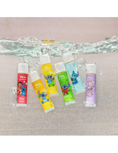 Bálsamo Labial Disney Stitch Basin - 6 Sabores Tropicales