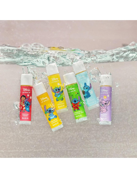 Bálsamo Labial Disney Stitch Basin - 6 Sabores Tropicales