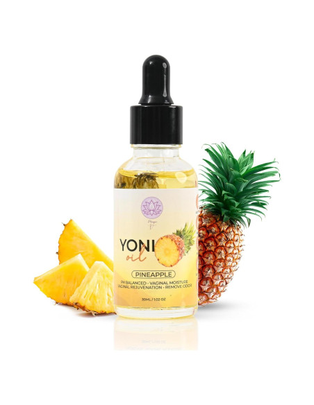 Aceite Yoni V Mágico Orgánico para Mujeres - Hidratante Vaginal Piña
