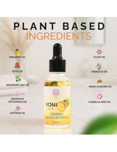 Aceite Yoni V Mágico Orgánico para Mujeres - Hidratante Vaginal Piña 2