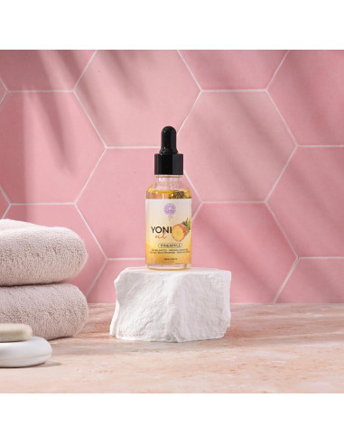 Aceite Yoni V Mágico Orgánico para Mujeres - Hidratante Vaginal Piña