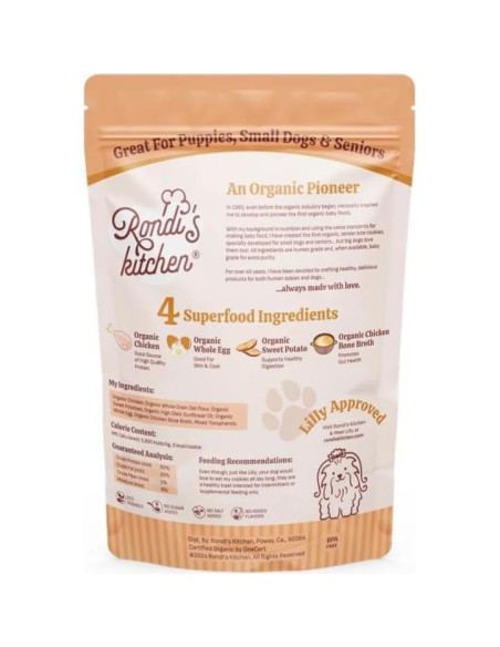 Galletas Suaves para Perros Rondi's Kitchen 100% Naturales Pollo y Batata
