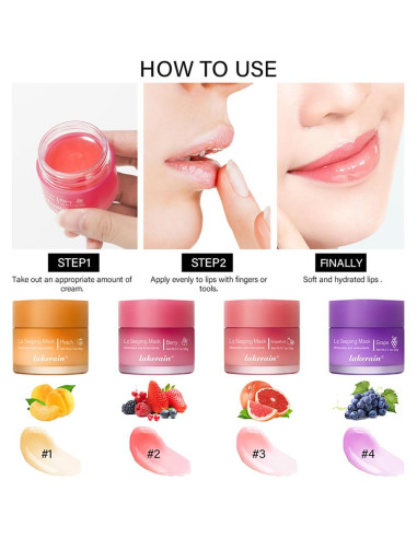 Mascarilla Labial Hidratante FYEBOO Toronja 68g