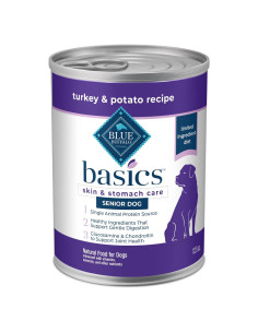 Comida Húmeda para Perros Mayores Blue Buffalo 12 latas Pavo