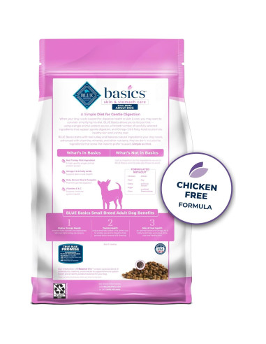 Comida Seca para Perros Blue Buffalo Basics 1.81 kg Pavo y Papa