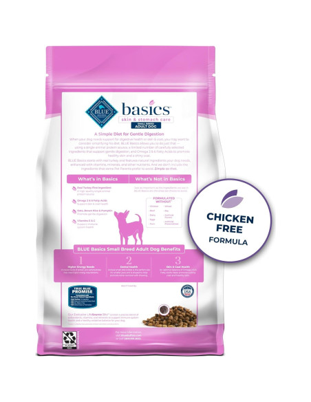 Comida Seca para Perros Blue Buffalo Basics 1.81 kg Pavo y Papa