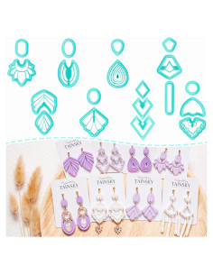 Cortadores de Arcilla de Polímero TAINSKY - Juego de 19 Formas