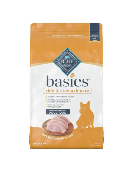 Comida Seca para Perros Blue Buffalo Basics Pavo y Papa 10.99 kg