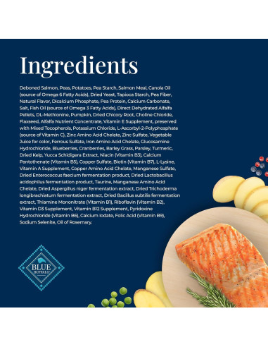 Alimento Seco para Perros Adultos Blue Buffalo 1.81 kg Salmón