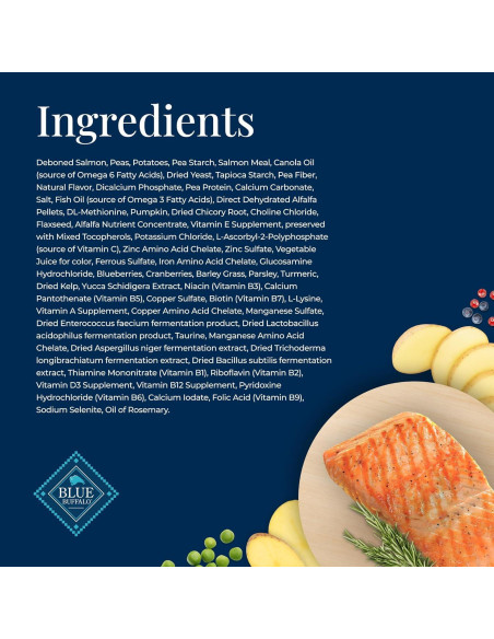 Alimento Seco para Perros Adultos Blue Buffalo 1.81 kg Salmón