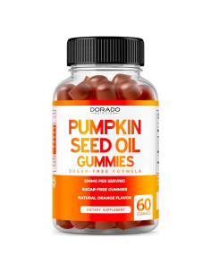 Gomitas de Aceite de Semilla de Calabaza Dorado Nutrition 200mg - 60 Unidades