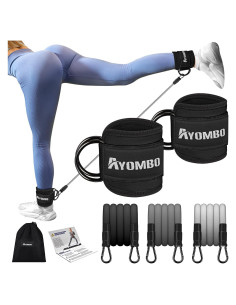 Bandas de Resistencia para Tobillos Ayombo - 3 Niveles Ajustables