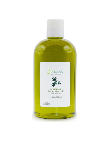 Aceite de Semilla de Cáñamo Soapeauty 355 ml Sin Refinar Prensado en Frío