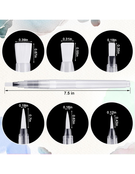 Juego de 12 Pinceles de Agua YGAOHF para Acuarela