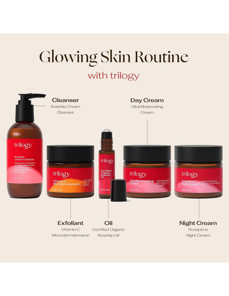 Aceite de Rosa Mosqueta Orgánico Trilogy 10 ml - Piel Radiante