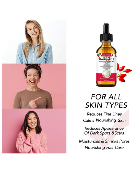 Aceite de Rosa Mosqueta Orgánico 100% Puro 59.87 ml - Onznoz