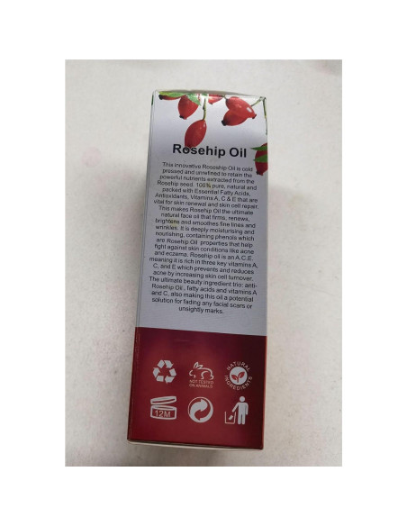 Aceite de Rosa Mosqueta Orgánico 100% Puro 59.87 ml - Onznoz