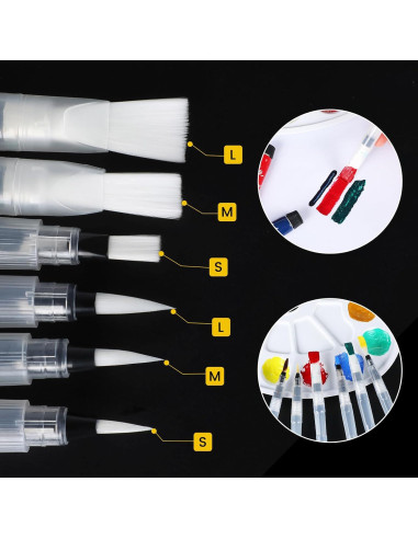 Juego de 12 Pinceles de Agua YGAOHF para Acuarela